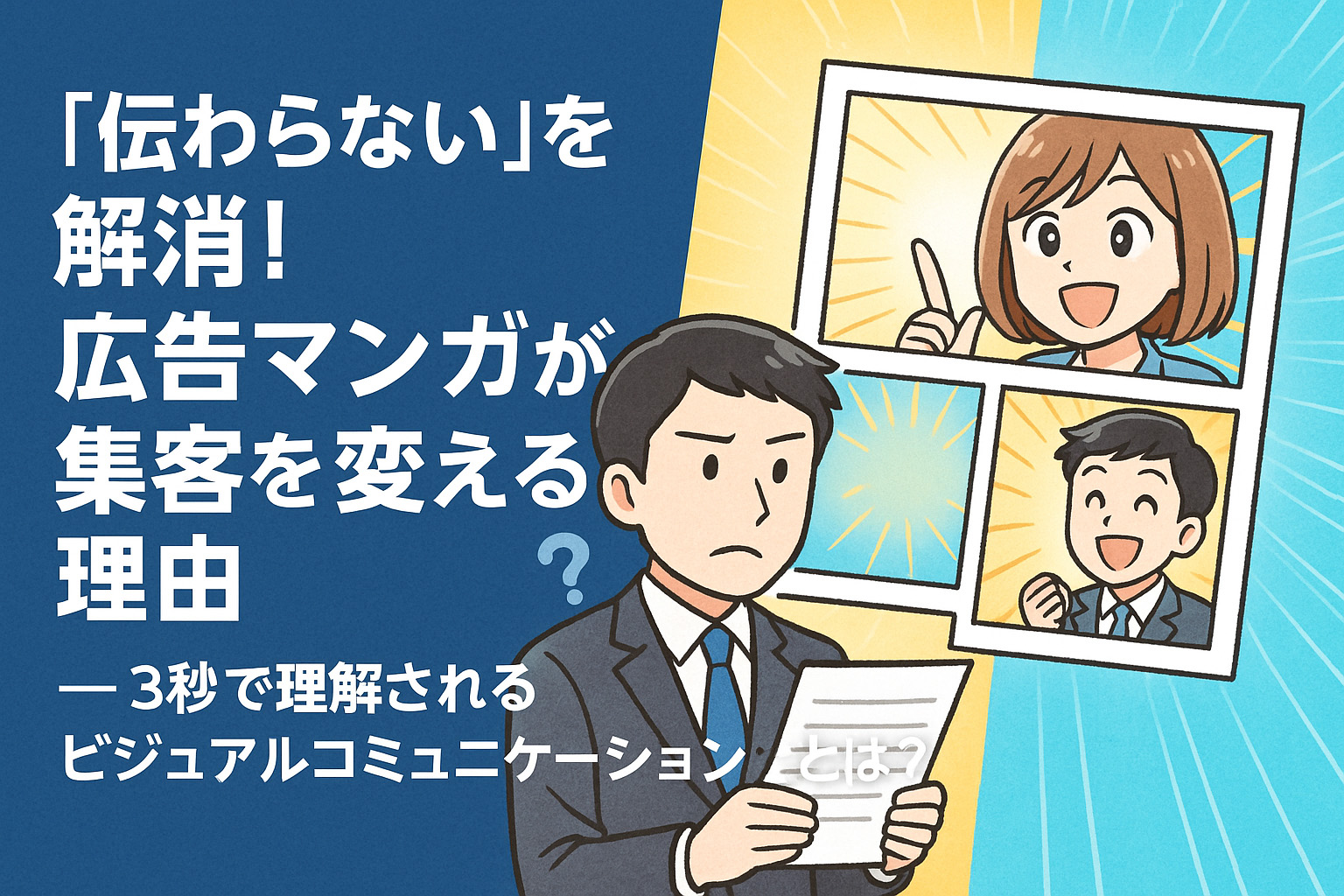 「伝わらない」を解消！広告マンガが集客を変える理由