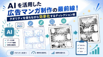 AIを活用した広告マンガ制作の最前線！クオリティを保ちながら効率化するディレクション術